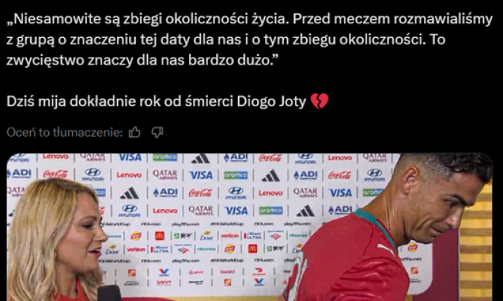 Oto co ZROBIŁ CR7 w strefie wywiadów po meczu z Chorwacją!